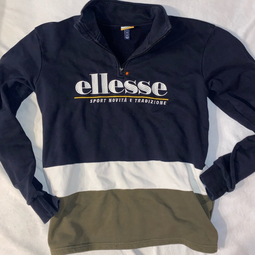 ELLESSE QUARTER ZIP SWEATER - v comfy!!